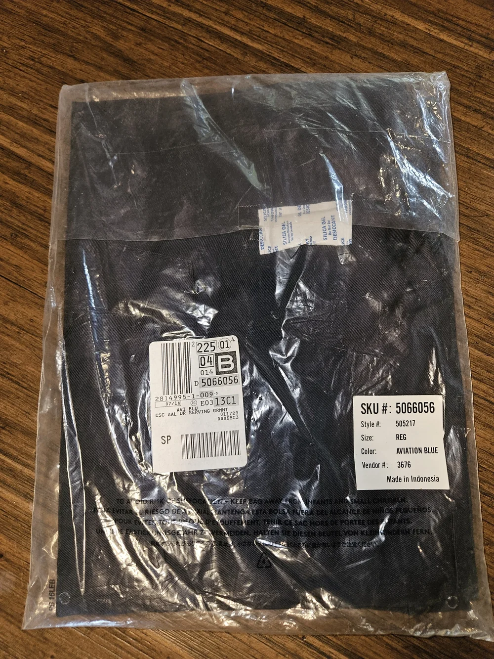 Lands' End Navy Blue Kitchen Apron